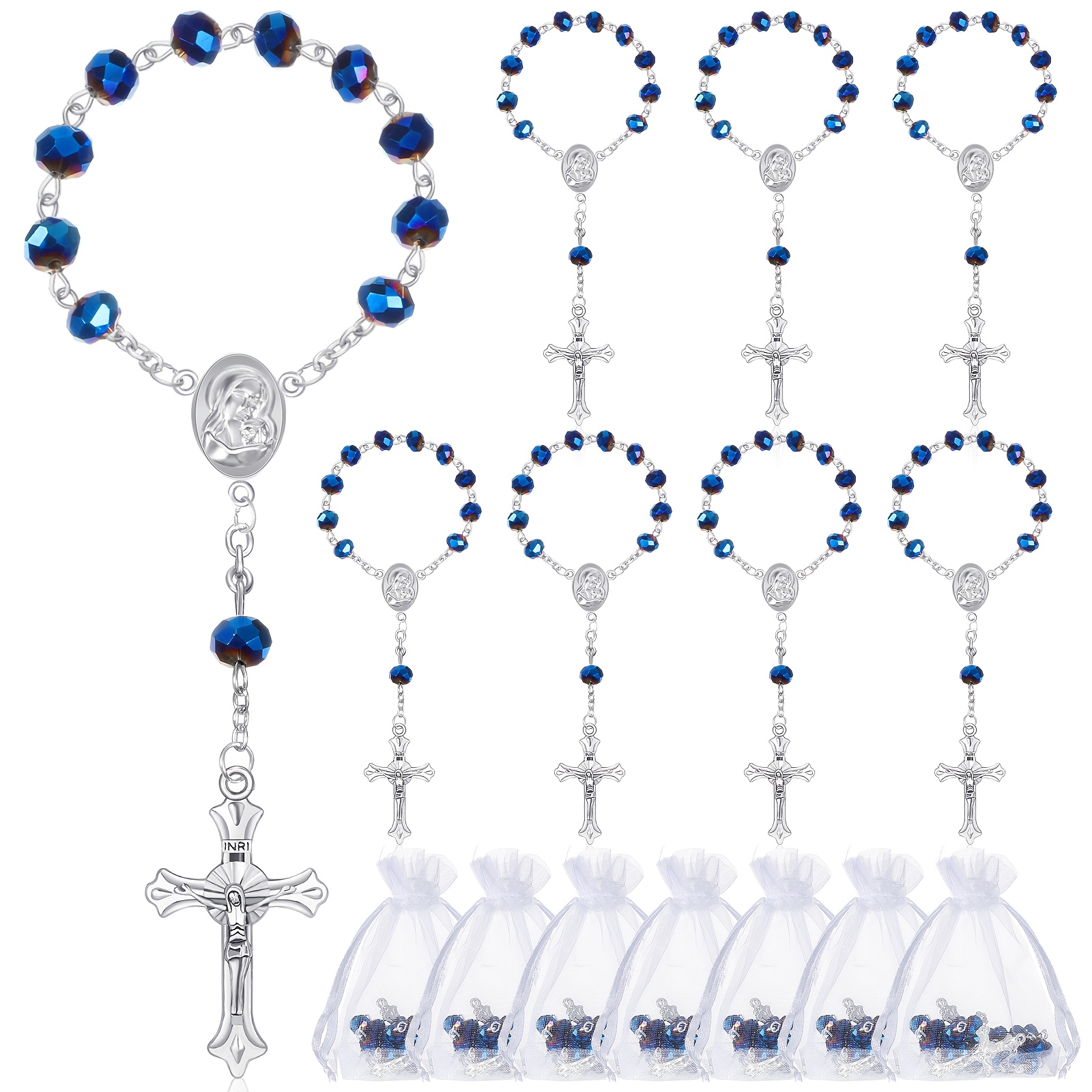 Wedding Party Supply - 50 Sets Baptism Favors Rosary Set