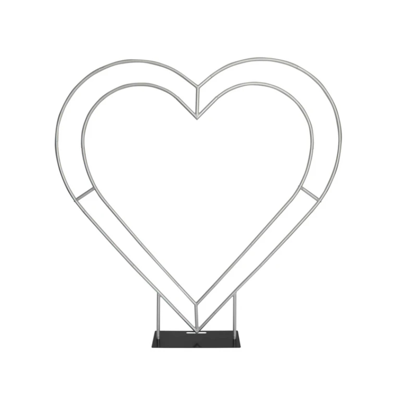 Wedding Support - Portable 6.5ft Aluminum Heart Arch Stand