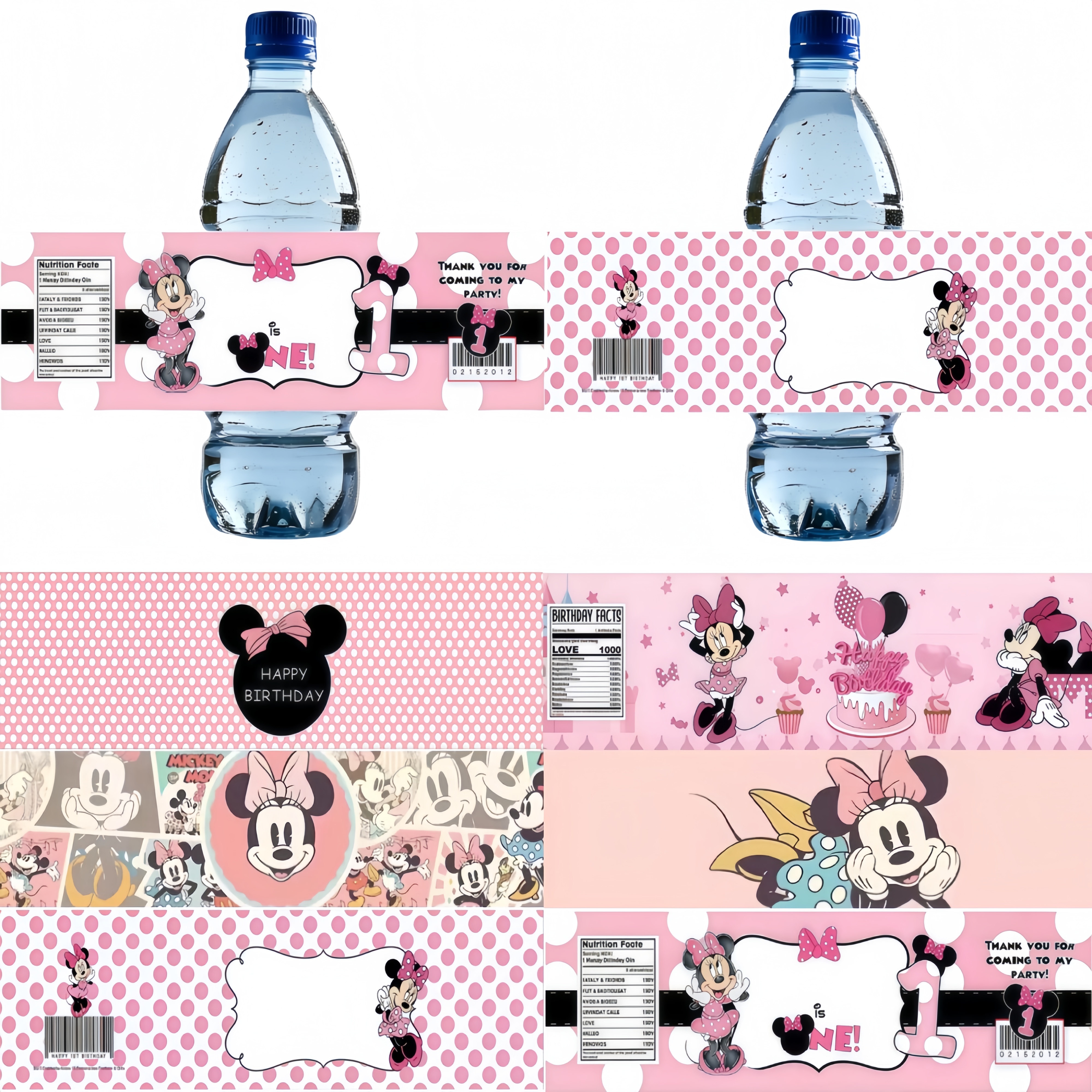 Minnie Party Supplies Bottle L - Wedding Water Supply recensie en prijs