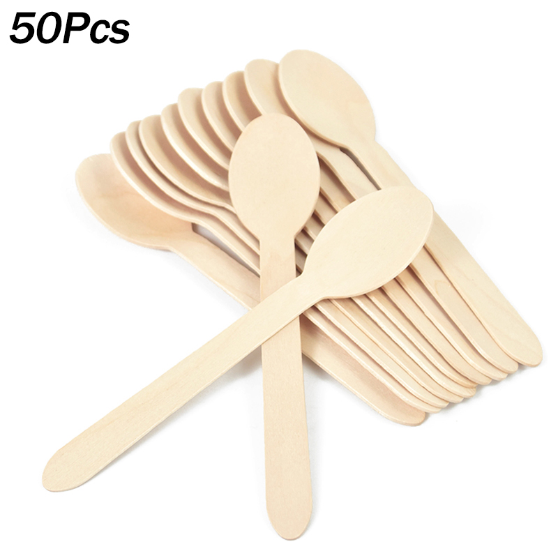 50Pcs Disposable Wooden Spoon  - Wedding Supply Kit recensie en prijs
