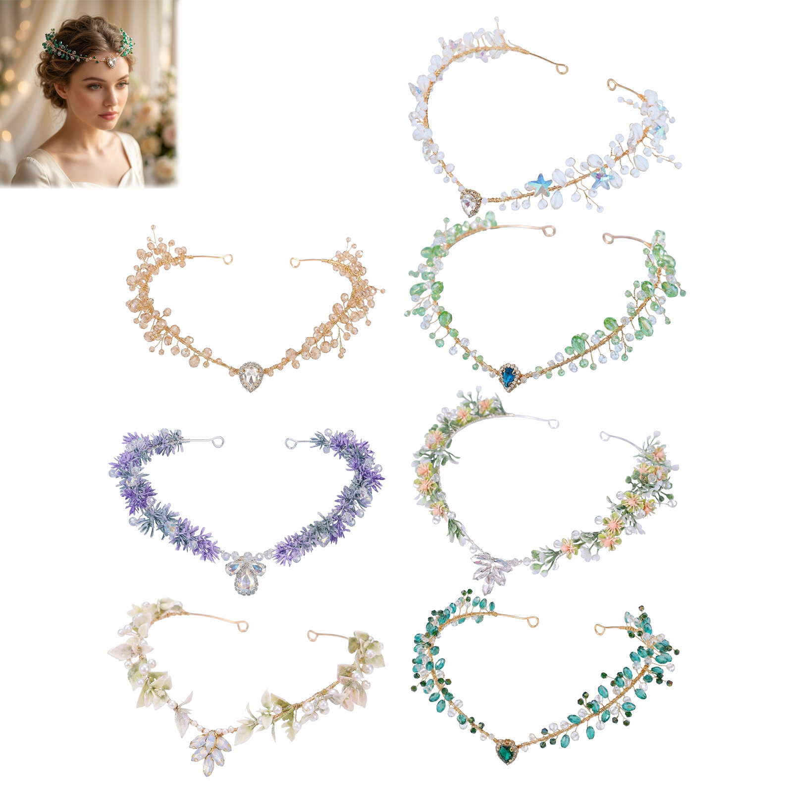 Bridal Hairband Triangular Cry - Wedding Party Supply recensie en prijs
