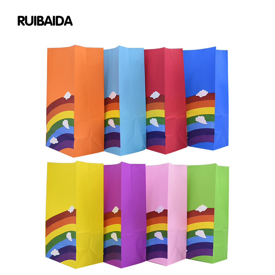 10/20/25pcs kraft rainbow food - Wedding Event Supply recensie en prijs