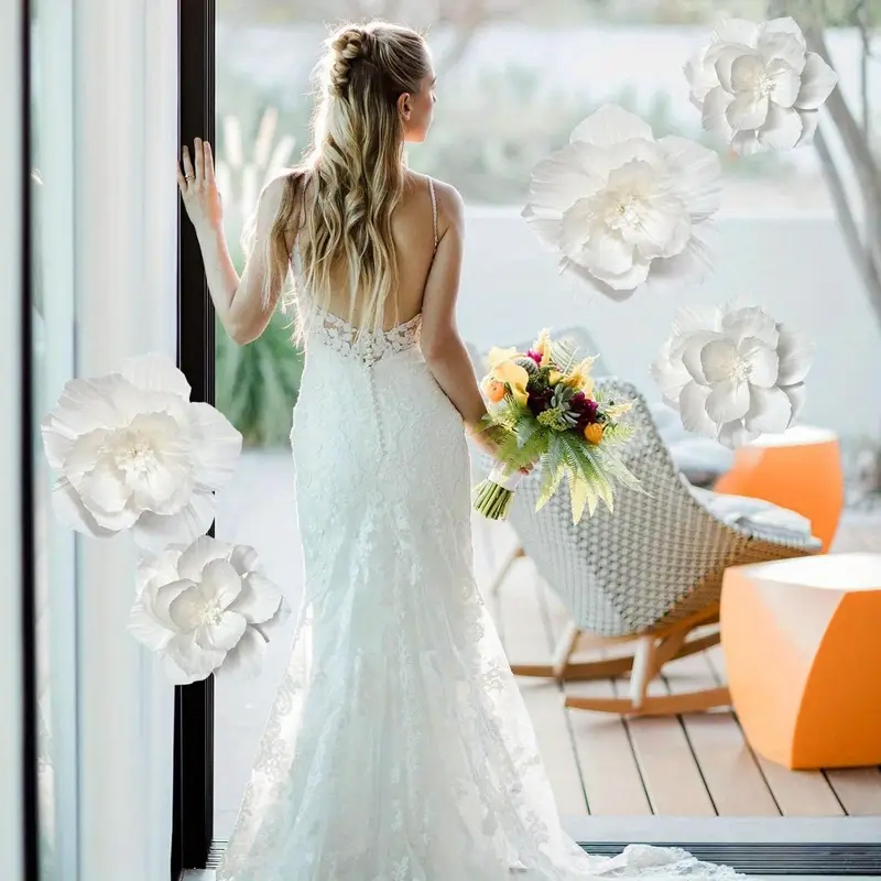5 Packs of White Paper Flowers - Wedding Power Supply recensie en prijs