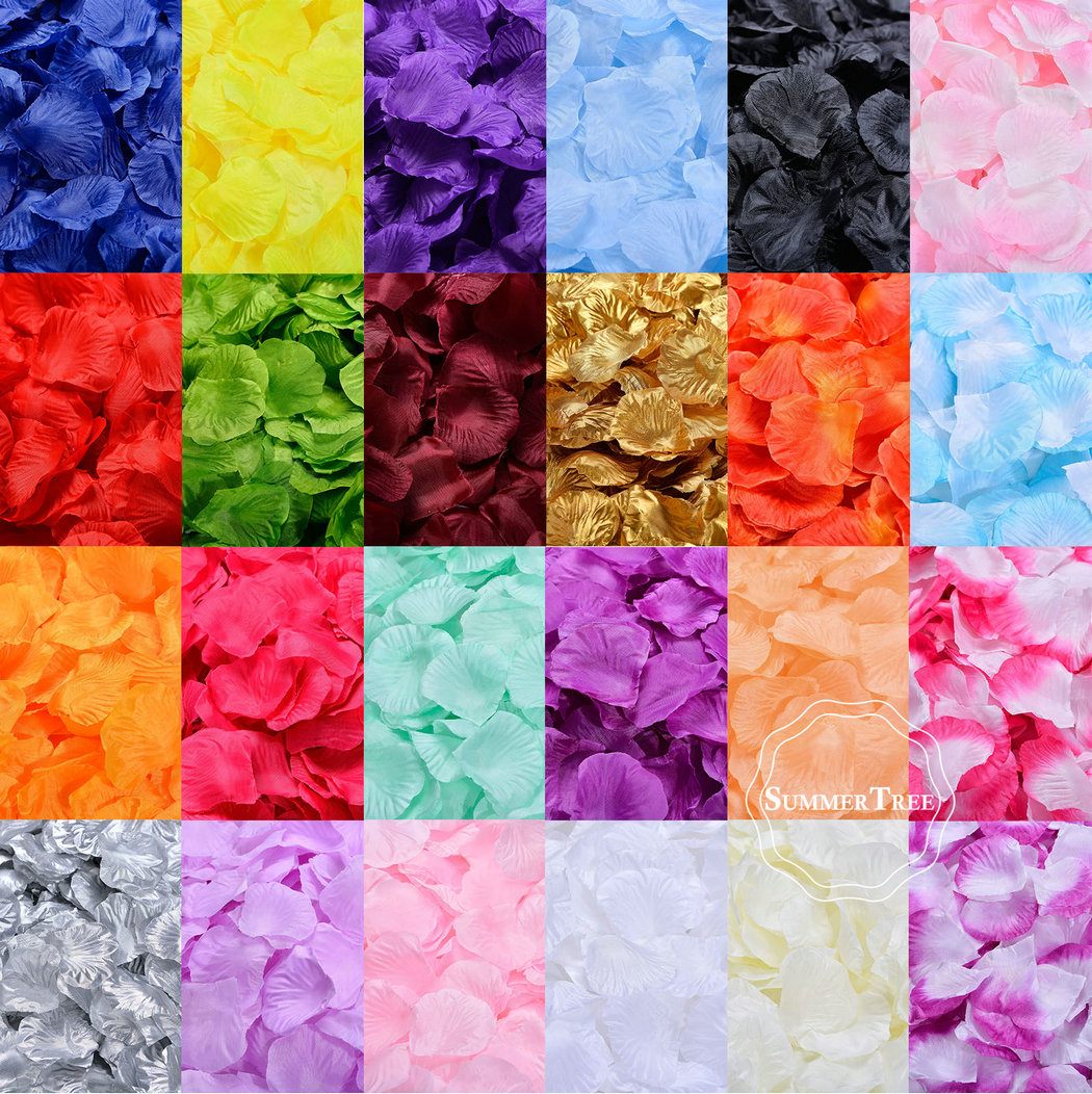 100pcs/pack Silk Rose Petals T - Supply Wedding Venue recensie en prijs
