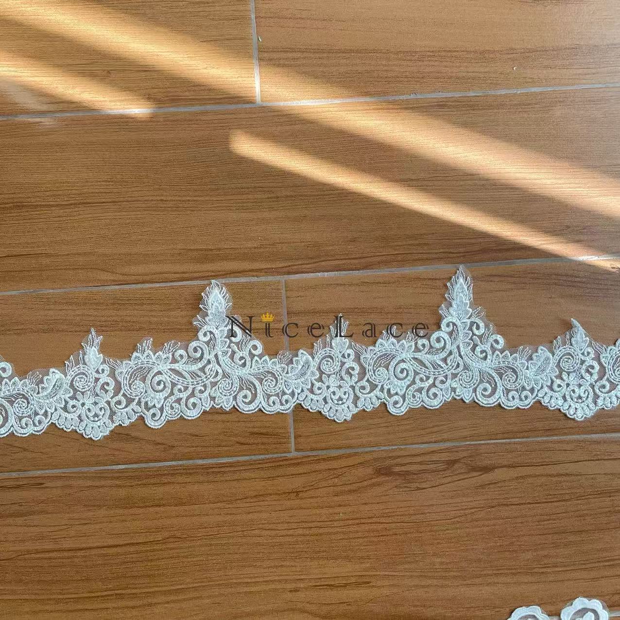 1 yard ivory Embroidery Lace E - Wedding Water Supply recensie en prijs