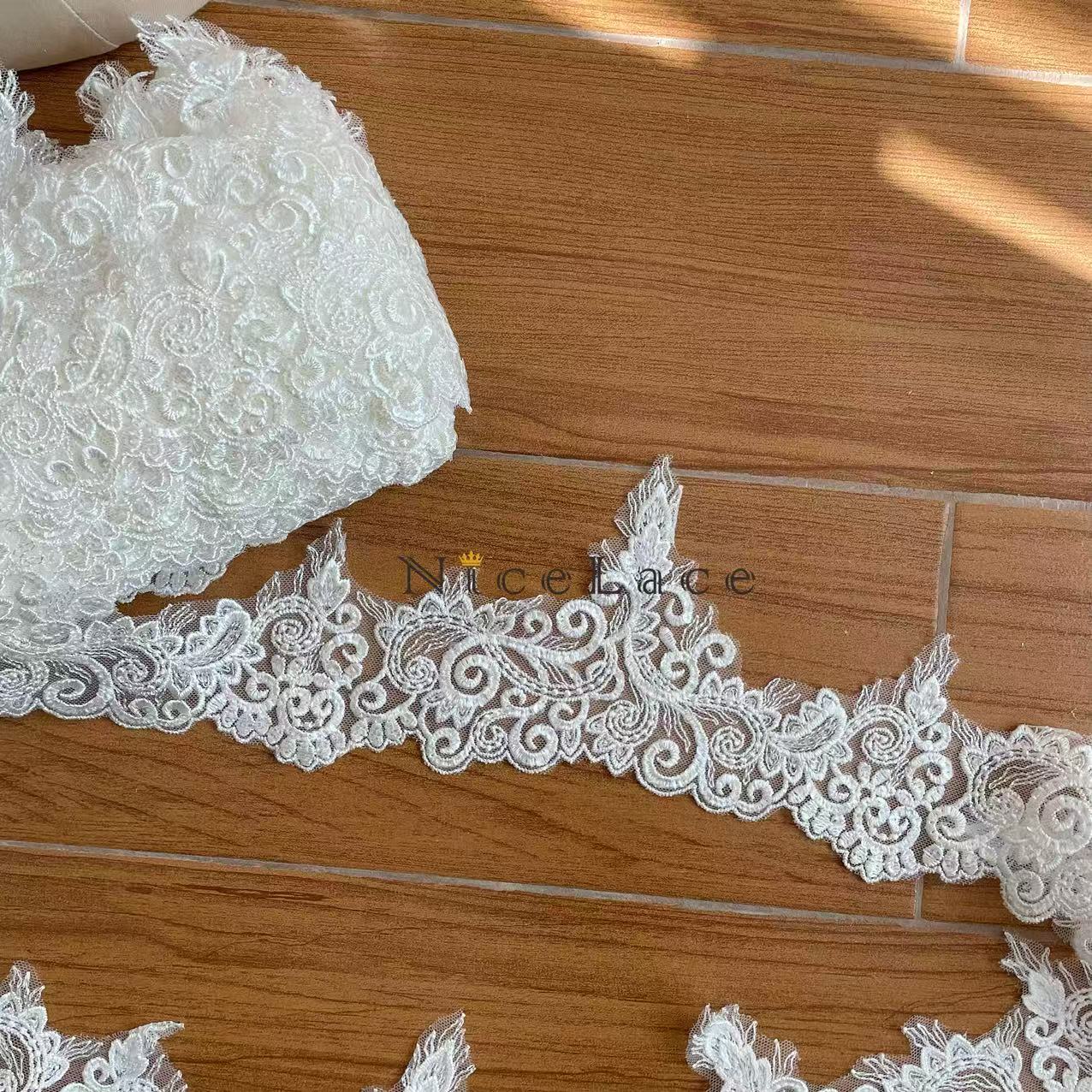 1 yard ivory Embroidery Lace E - Wedding Water Supply recensie en prijs