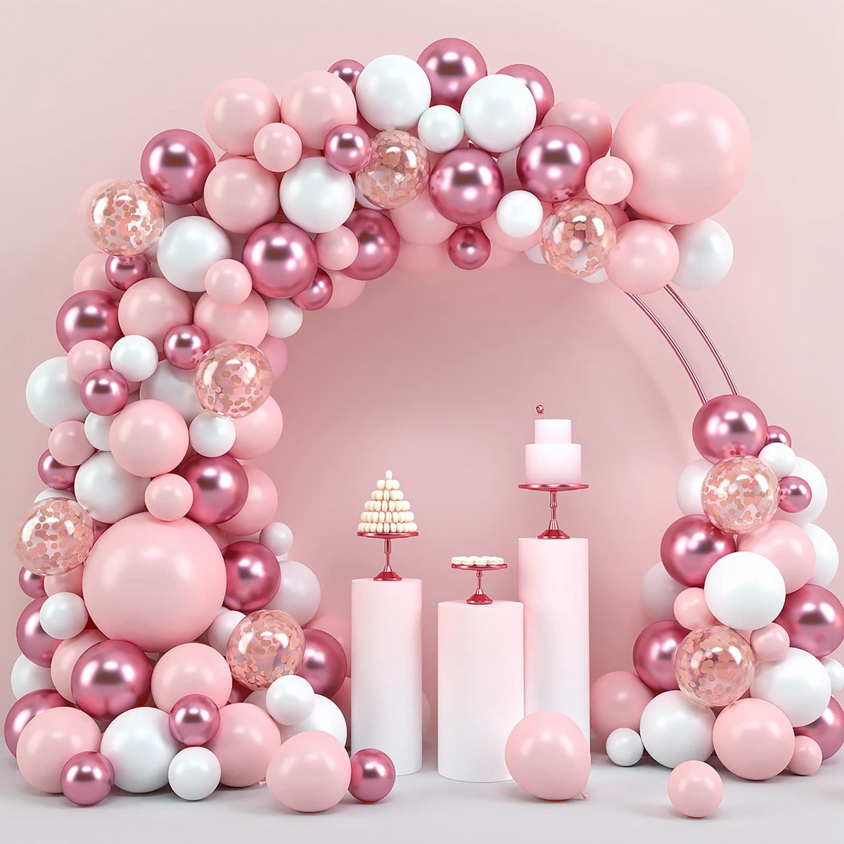 Pink Macaron Balloons Garland  - Wedding Supply Kit recensie en prijs