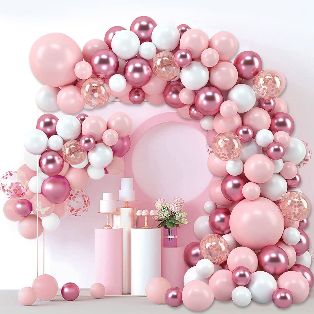 Pink Macaron Balloons Garland  - Wedding Supply Kit recensie en prijs