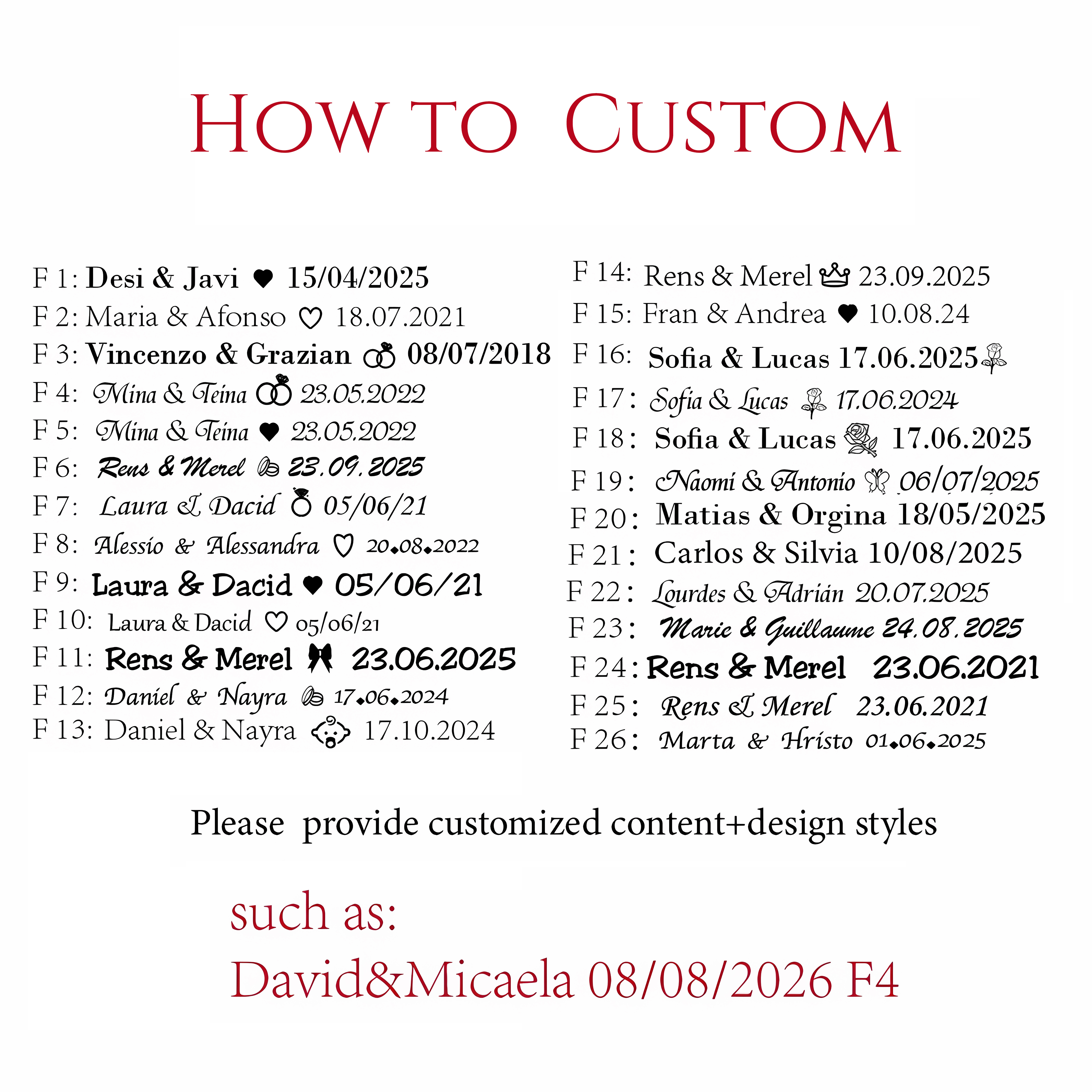 10-90pcs Personalized Engraved - Wedding Supply In Bulk recensie en prijs