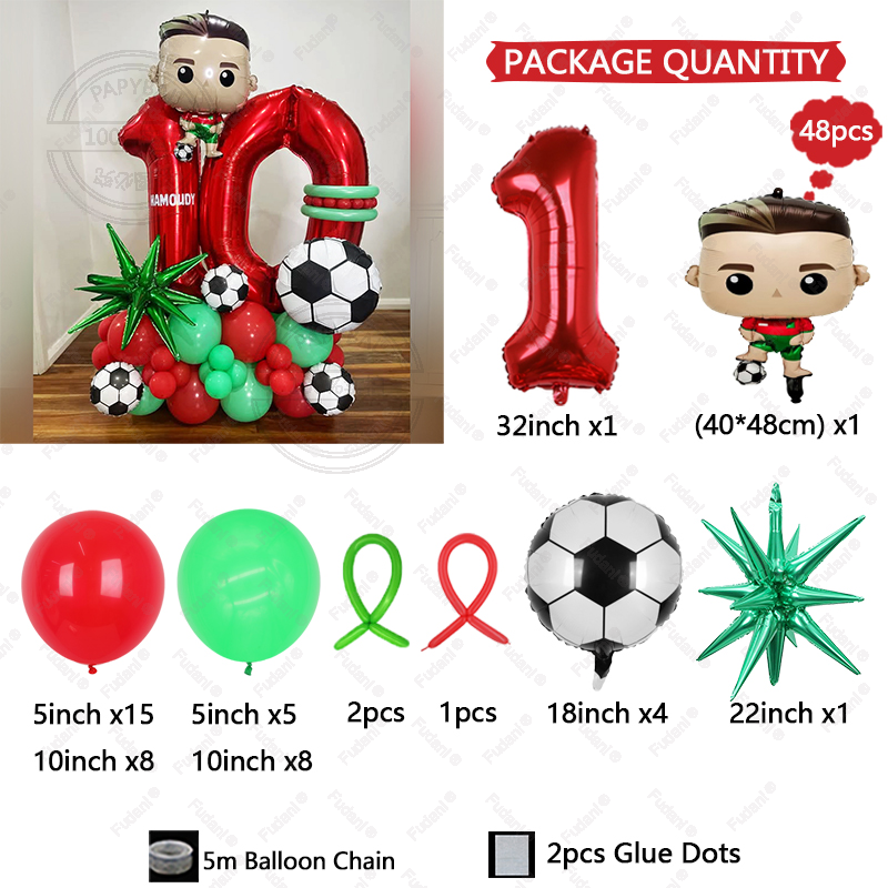 48Pcs Football Boy 1-30th Birt - Supply Wedding Venue recensie en prijs