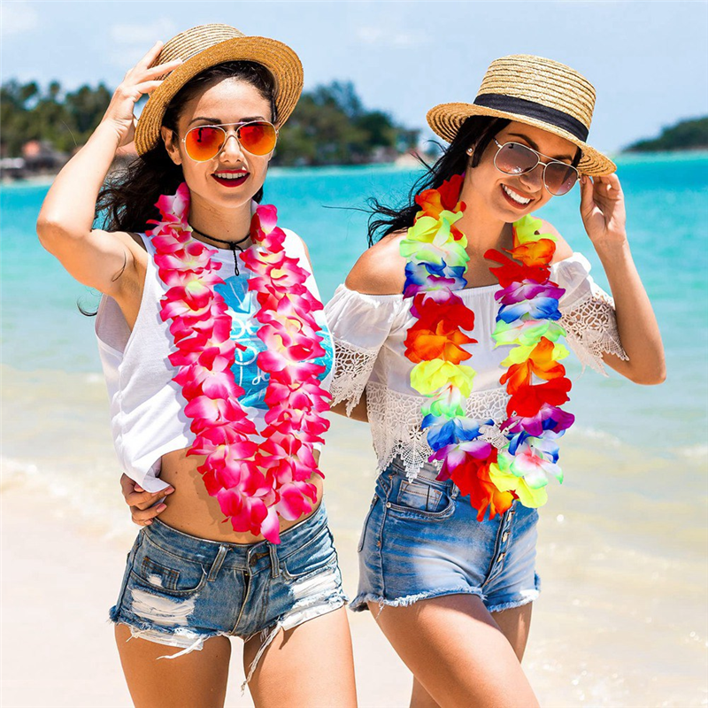 ABLN-6Pcs Hawaiian Leis Neckla - Wedding Supply In Bulk recensie en prijs