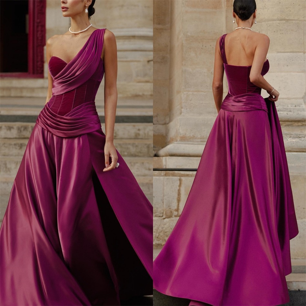 Elegant One Shoulder A Line Ev - Wedding Qb recensie en prijs