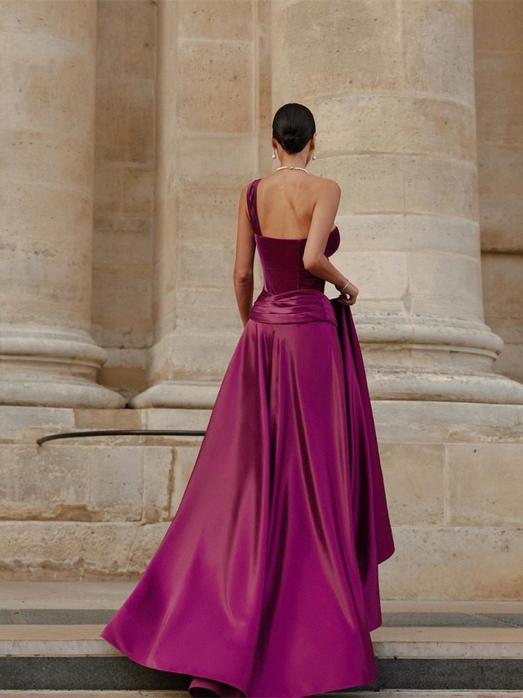 Elegant One Shoulder A Line Ev - Wedding Qb recensie en prijs