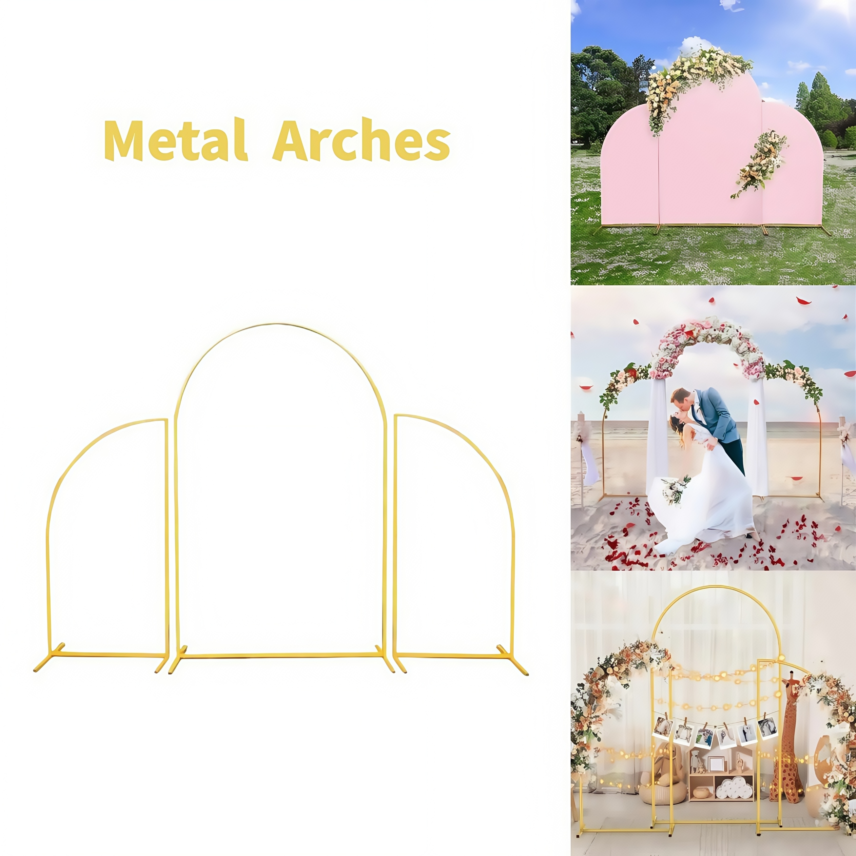 Crown Metal Arch Stand,3pcs Se - Wedding Support recensie en prijs