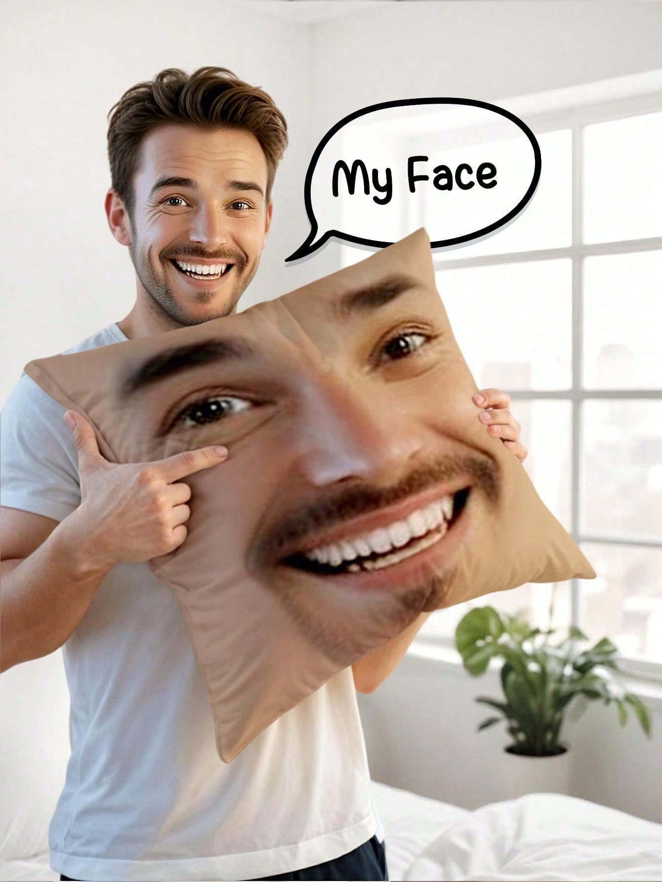 1pc Custom Face Square Pillow  - Wedding Party Supply recensie en prijs