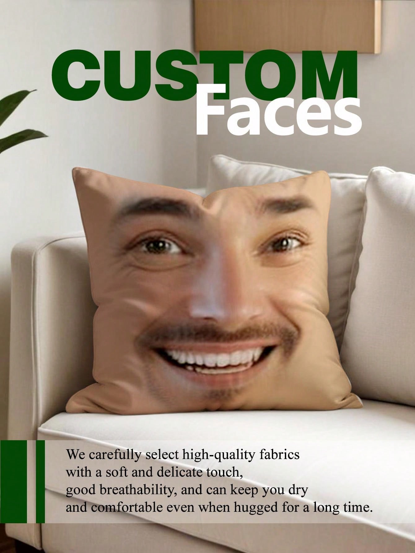 1pc Custom Face Square Pillow  - Wedding Party Supply recensie en prijs