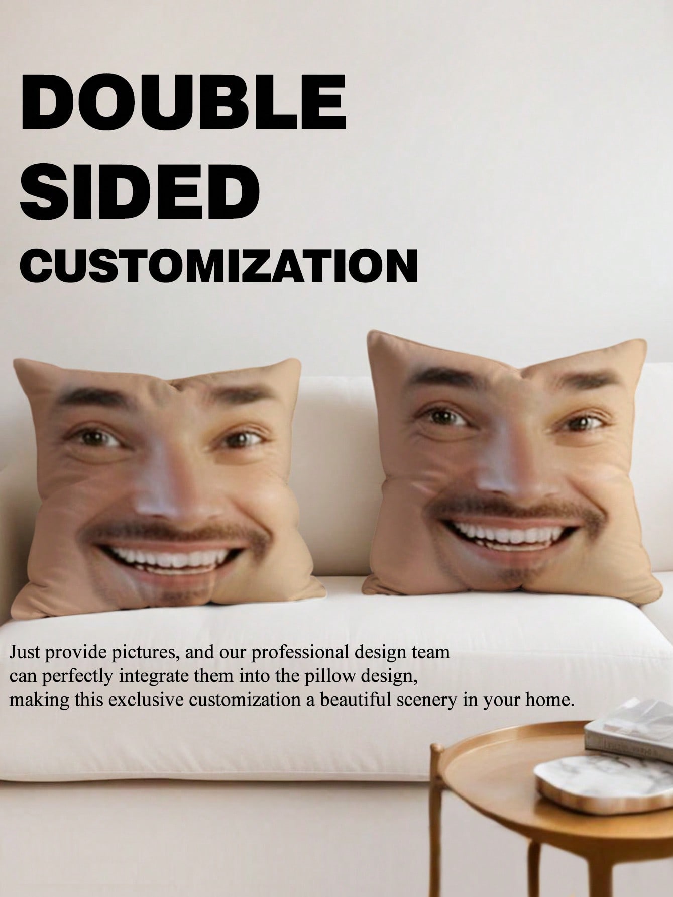 1pc Custom Face Square Pillow  - Wedding Party Supply recensie en prijs