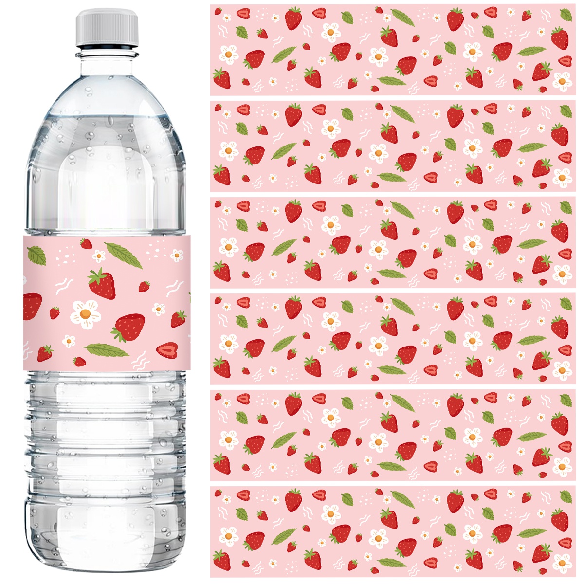 10pcs Strawberry Water Bottle  - Wedding Water Supply recensie en prijs