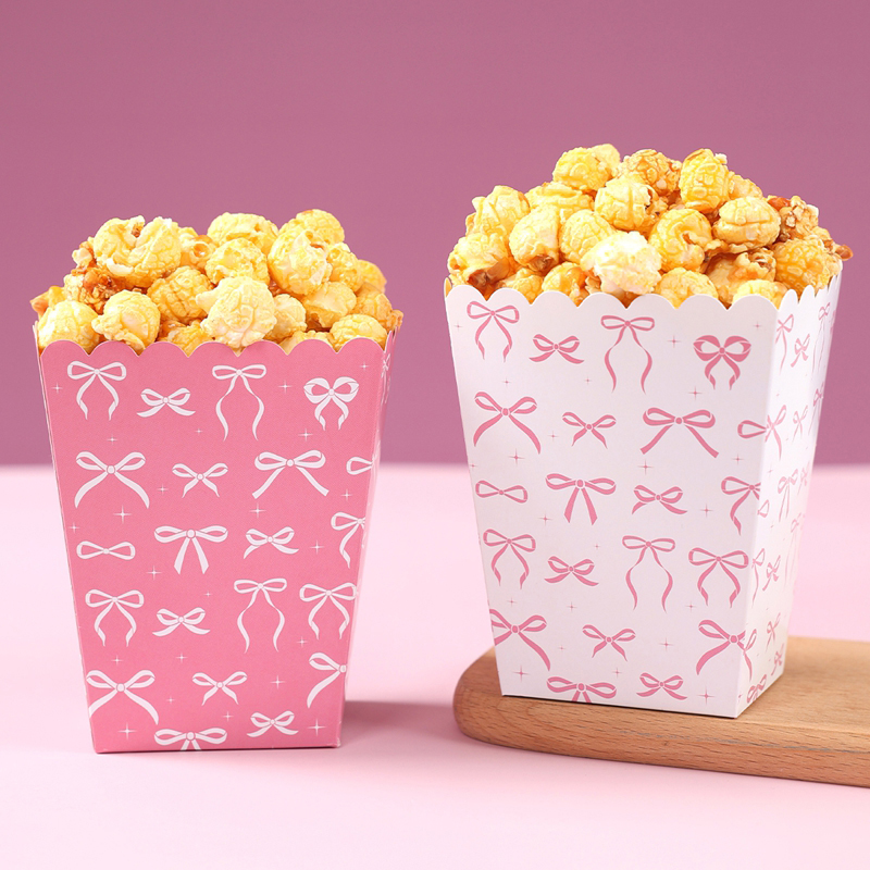 10Pcs Bow Paper Popcorn Boxes  - Wedding Supply Decor recensie en prijs
