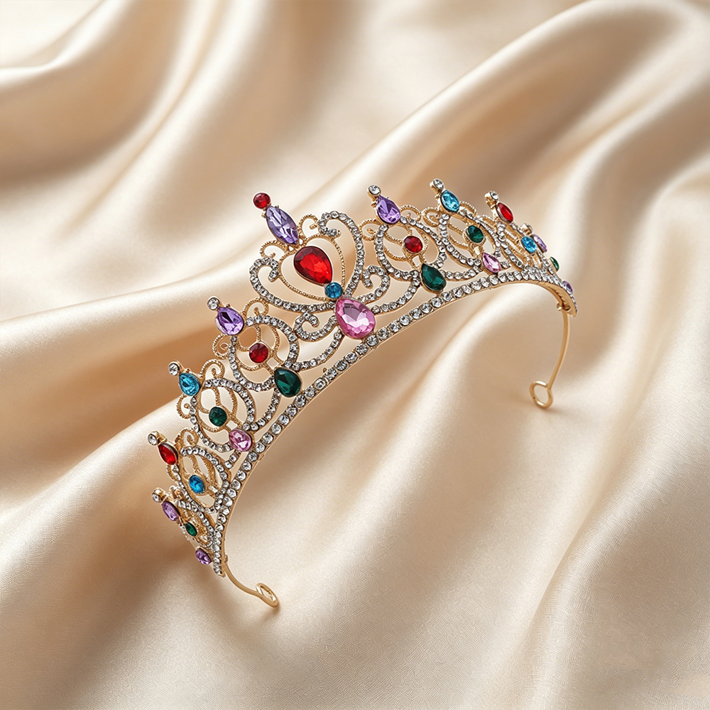 Luxury Vintage Gold Tiara Crow - Wedding Party Supply recensie en prijs