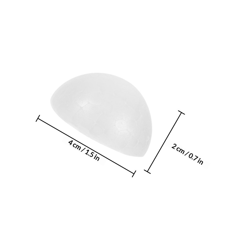 100Pcs White Foam Half Balls H - Wedding Supply Decor recensie en prijs