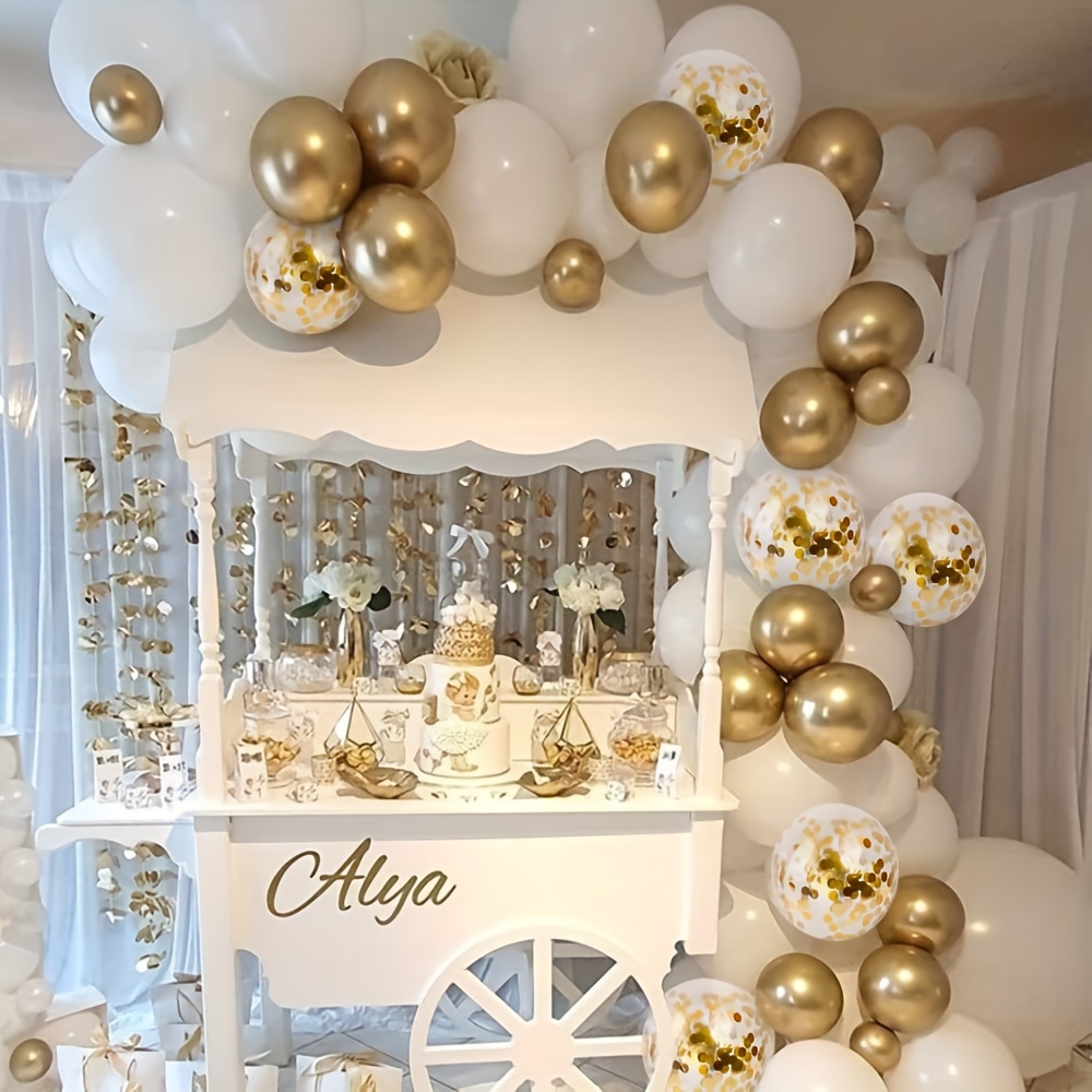 101pcs White Golden Balloons G - Wedding Supply Kit recensie en prijs