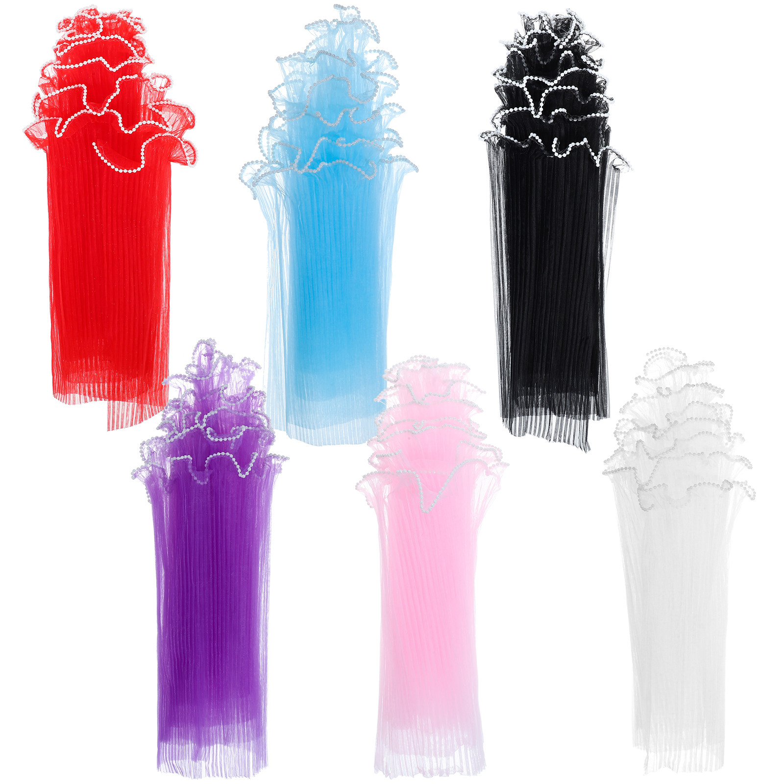 6Pcs Premium Wave Yarn Flower  - Wedding Supply Decor recensie en prijs