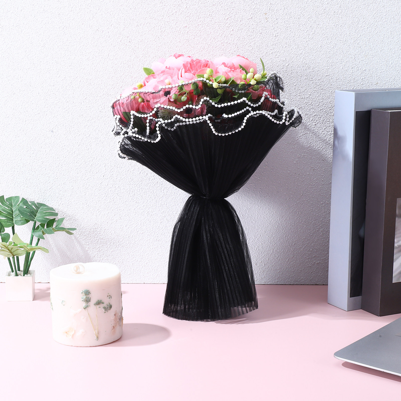 6Pcs Premium Wave Yarn Flower  - Wedding Supply Decor recensie en prijs