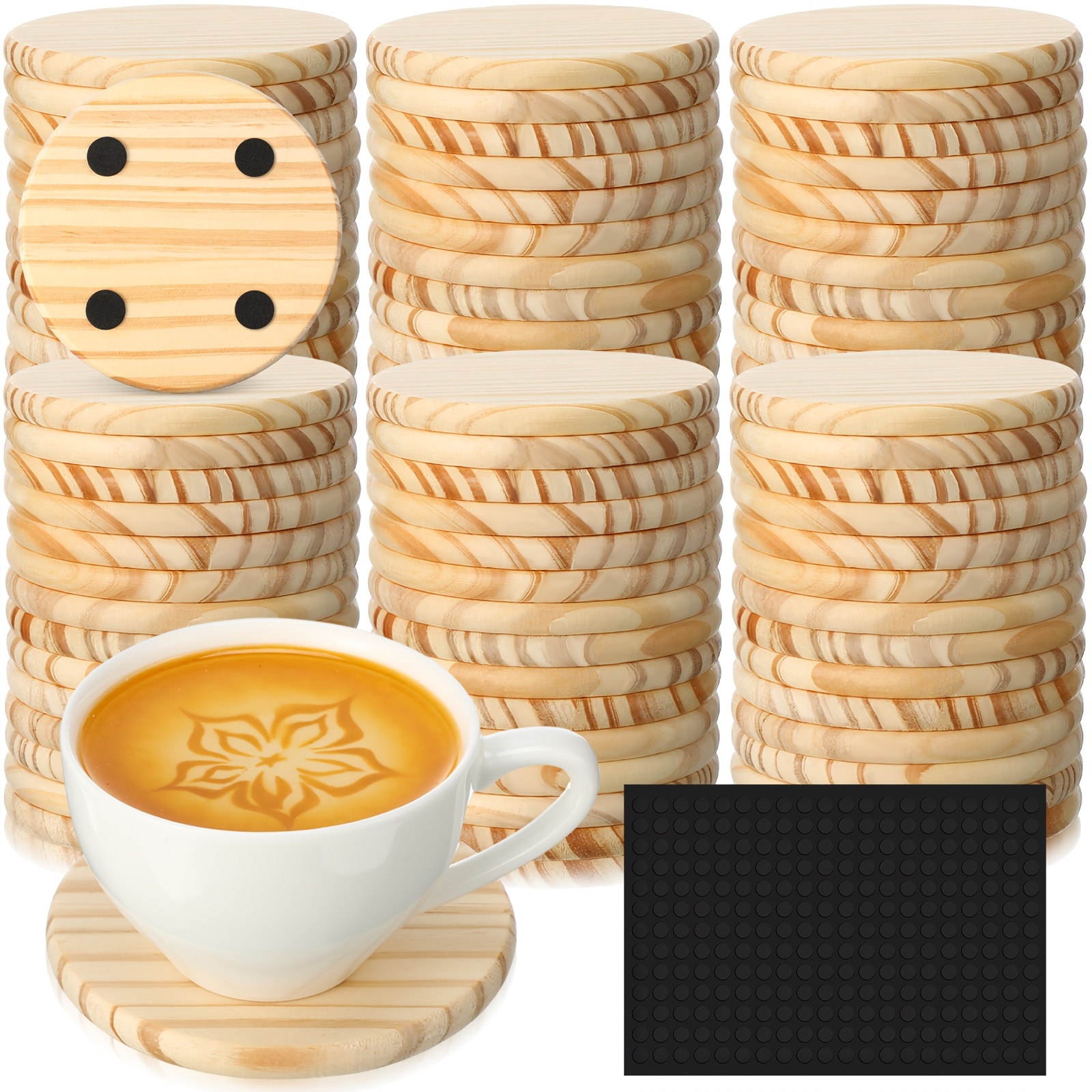 72pcs Unfinished Wood Coasters - Wedding Supply In Bulk recensie en prijs