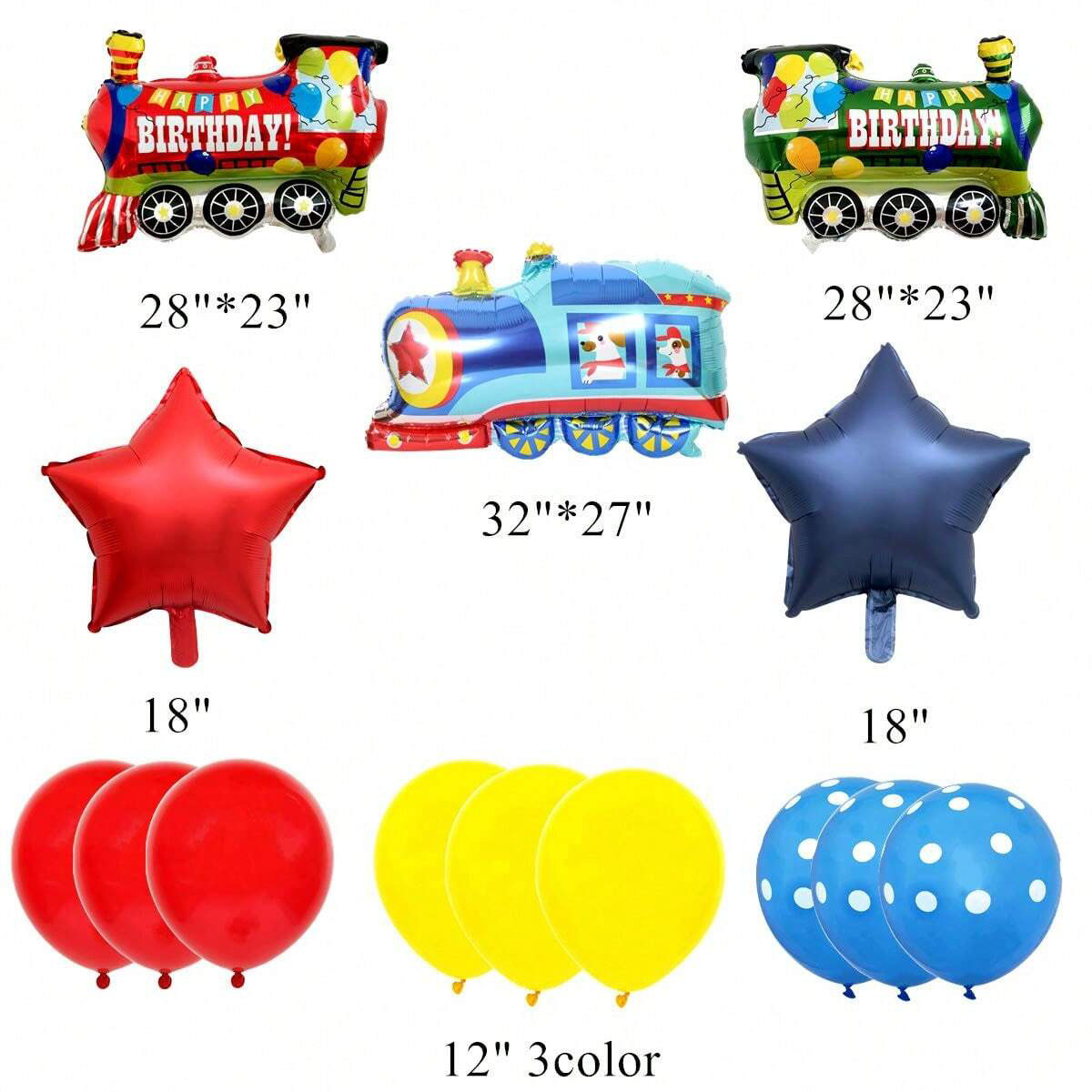 14pcs Train Balloon Kit for Bi - Wedding Supply Kit recensie en prijs