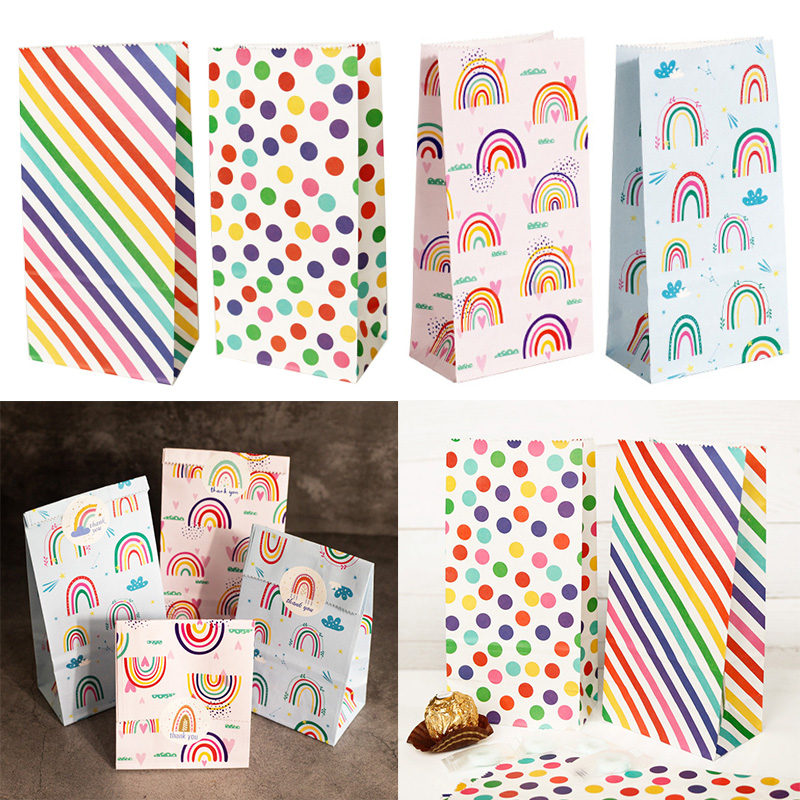 Small Paper Bags Rainbow Print - Wedding Event Supply recensie en prijs