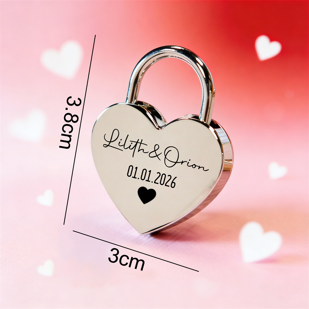 Custom Name Heart-Shaped Padlo - Wedding Party Supply recensie en prijs