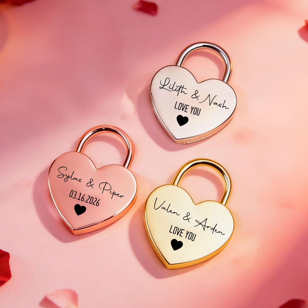 Custom Name Heart-Shaped Padlo - Wedding Party Supply recensie en prijs