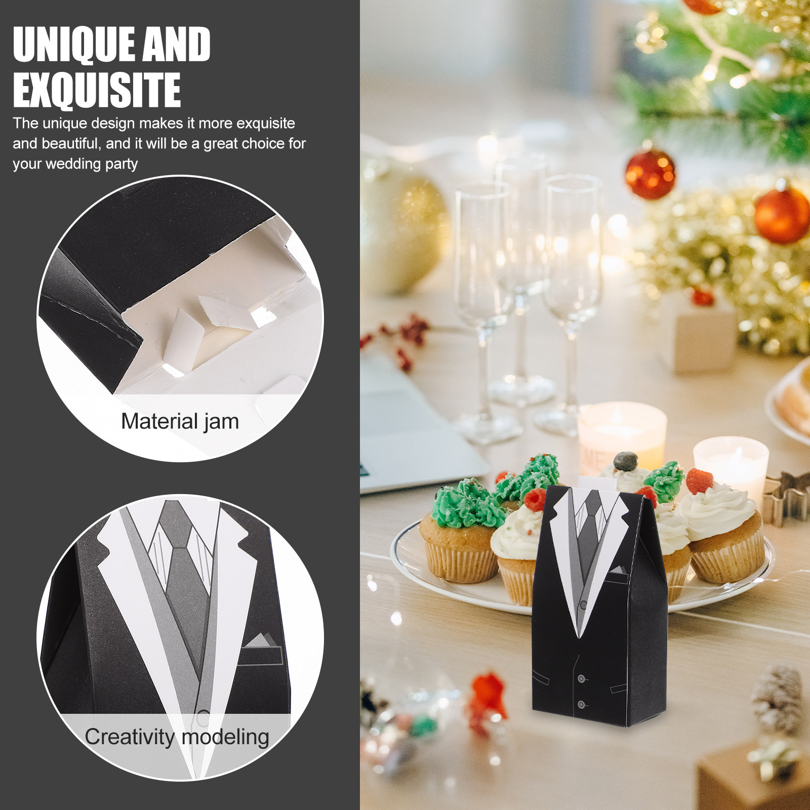 100Pcs Wedding Favor Box Premi - Suit Supply Wedding Party recensie en prijs