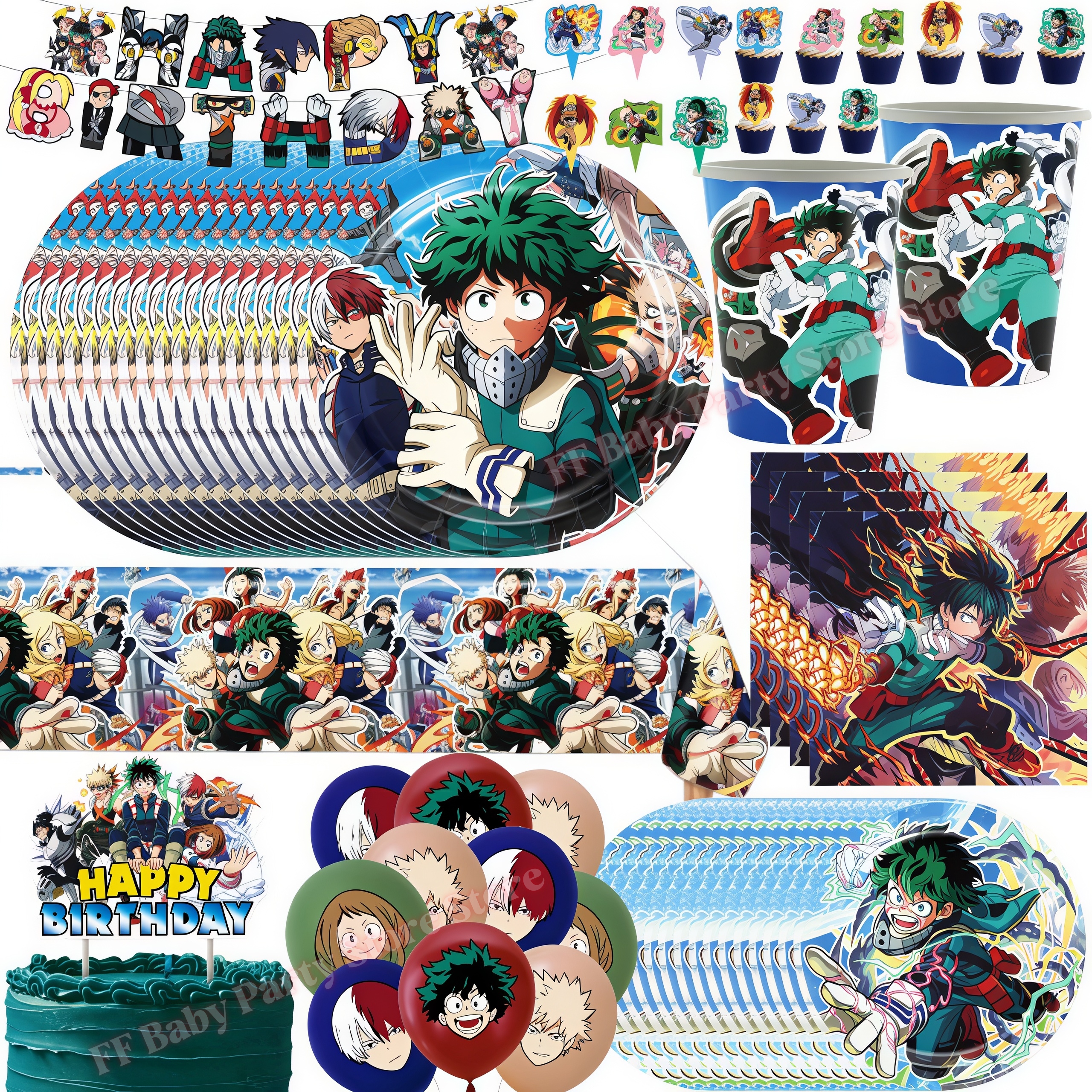 My Heroed Academia Birthday Pa - Wedding Supply Kit recensie en prijs