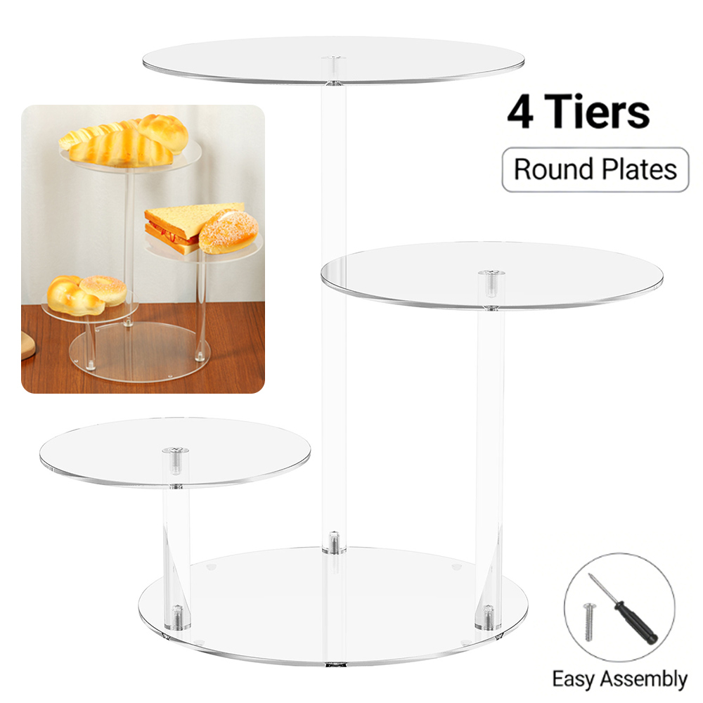 4 Tier Cake Stand Acrylic Tran - Wedding Support recensie en prijs