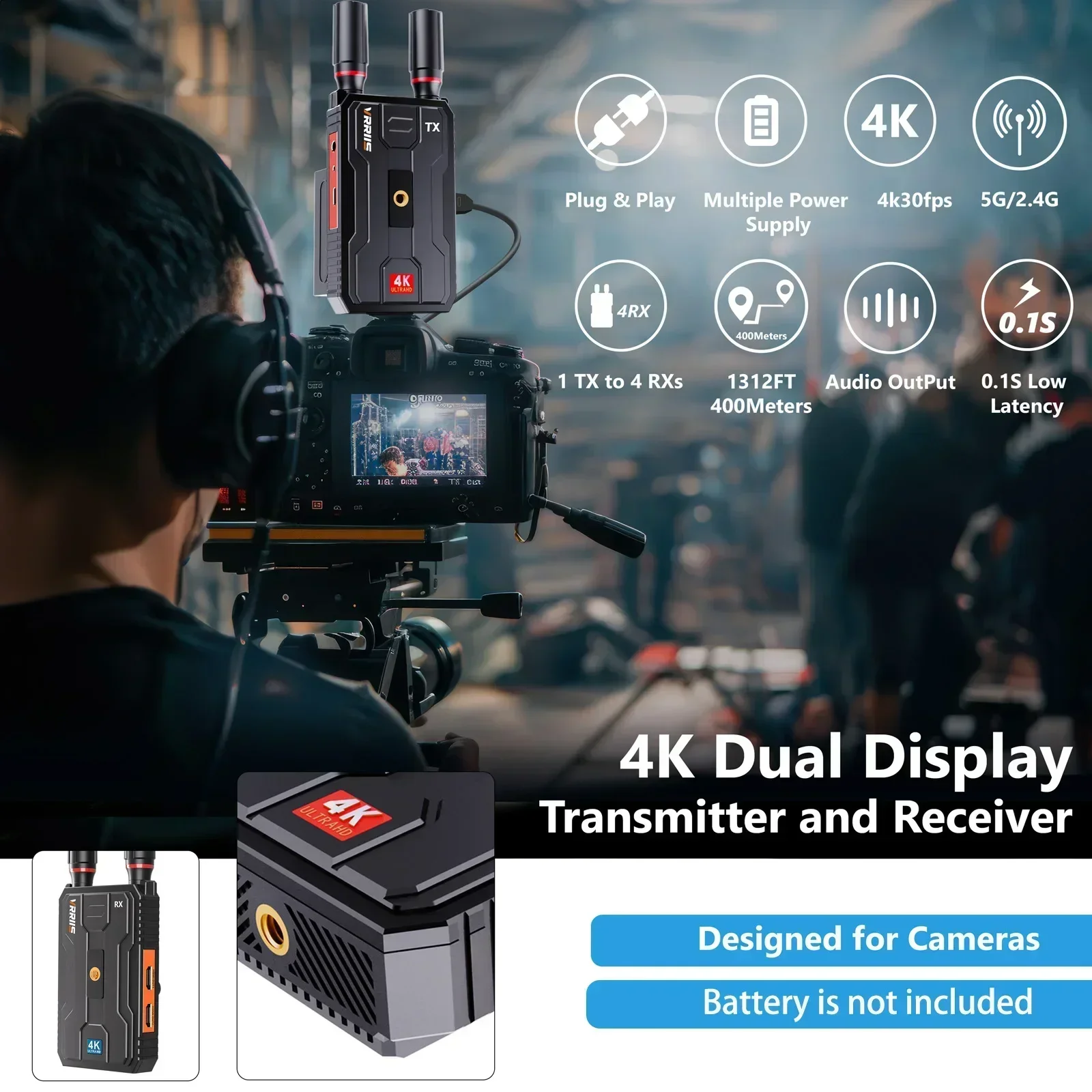 400m 5G 4K Wireless Video Tran - Wedding Support recensie en prijs
