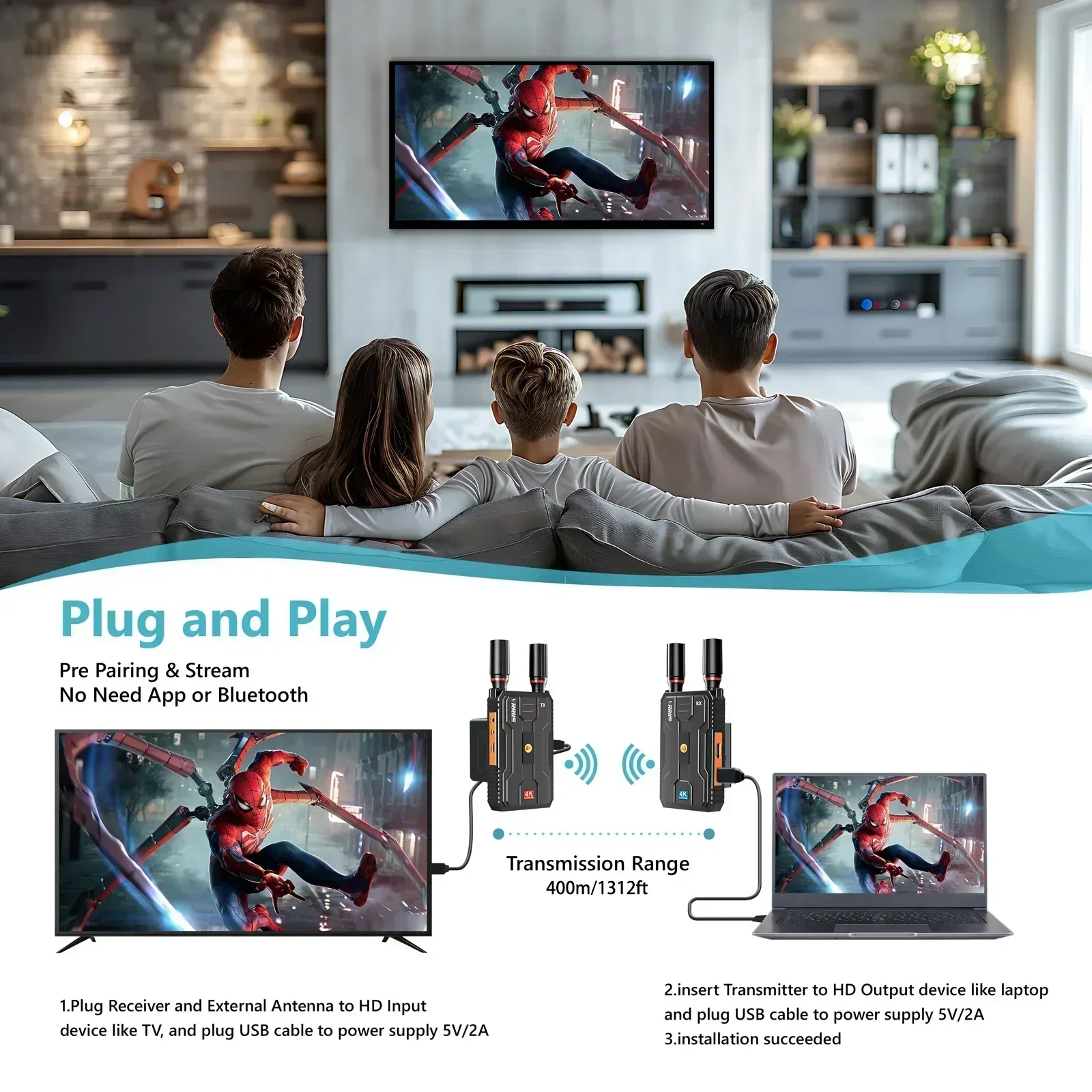 400m 5G 4K Wireless Video Tran - Wedding Support recensie en prijs