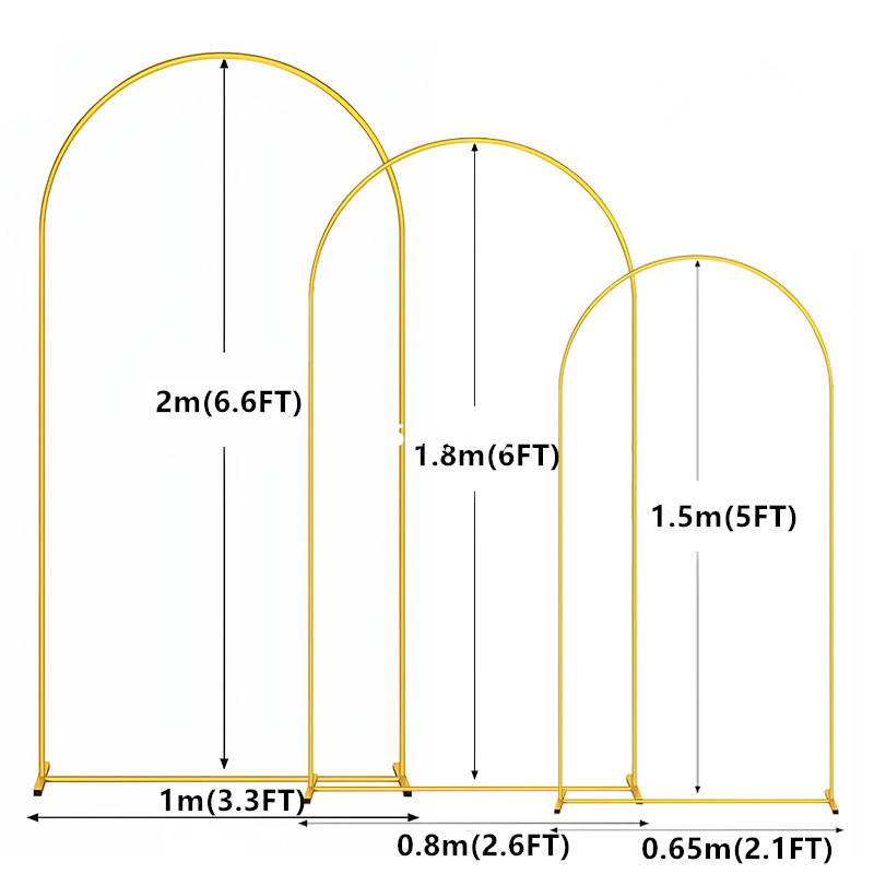 1pc Gold Metal Arch Backdrop S - Wedding Support recensie en prijs