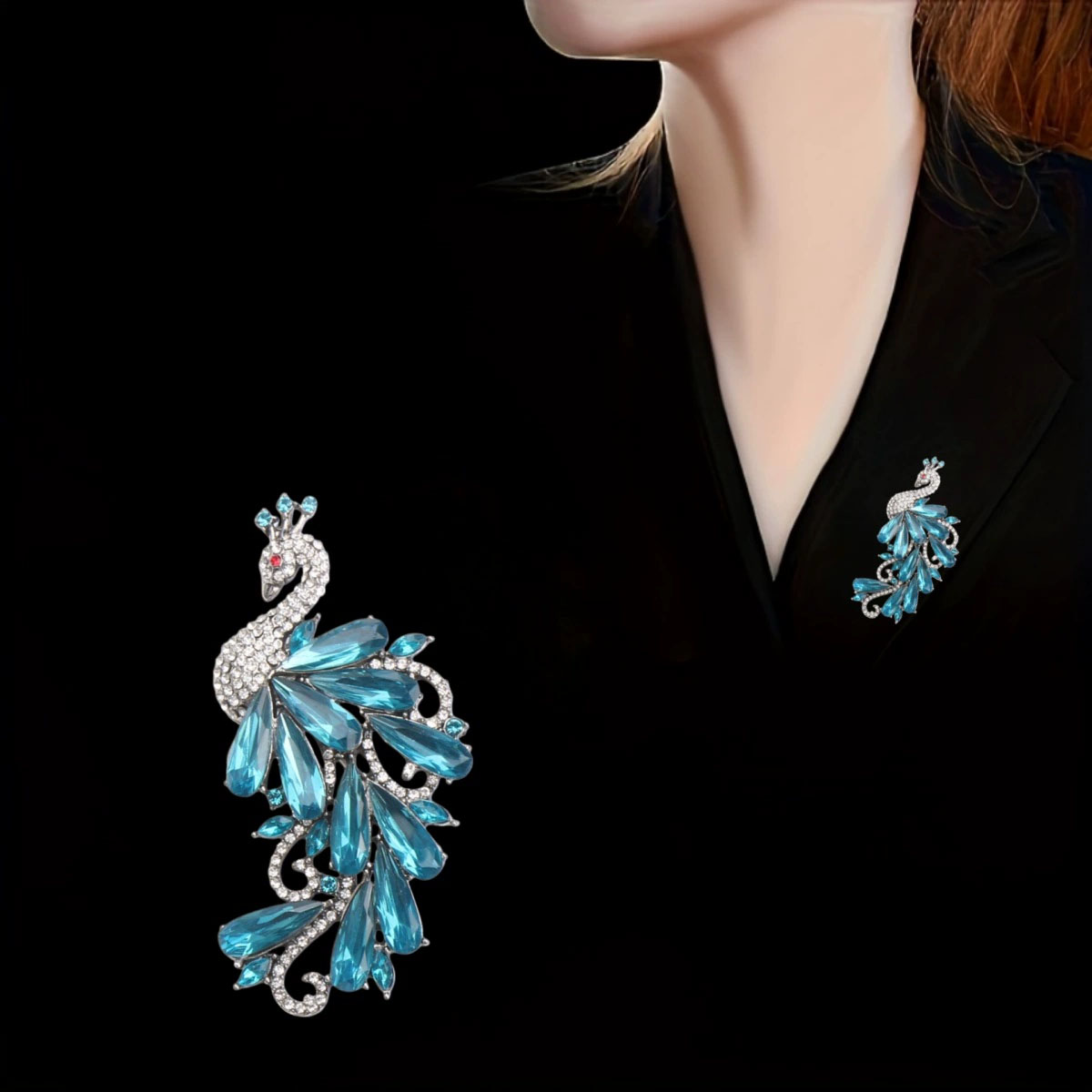 Luxury Rhinestones Peacock Bro - Suit Supply Wedding Party recensie en prijs