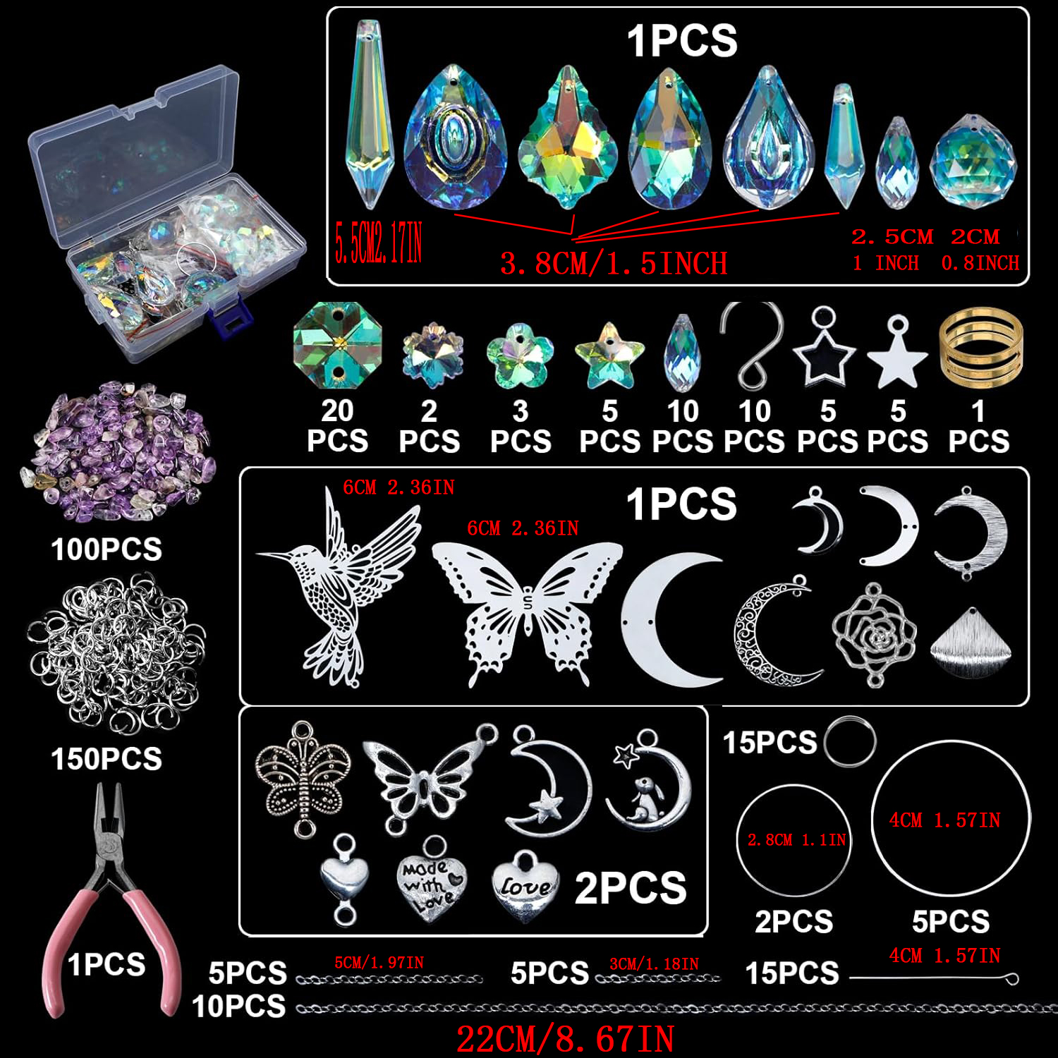DIY 400pcs SunCatchers Making  - Wedding Supply Kit recensie en prijs
