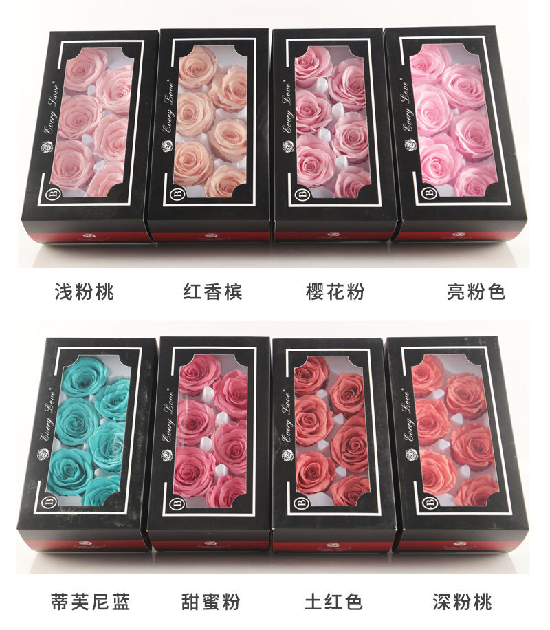 6pcs Eternal Rose Flower Heads - Wedding Supply In Bulk recensie en prijs