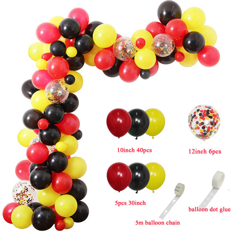 Red Black Yellow Balloon Garla - Wedding Supply Kit recensie en prijs