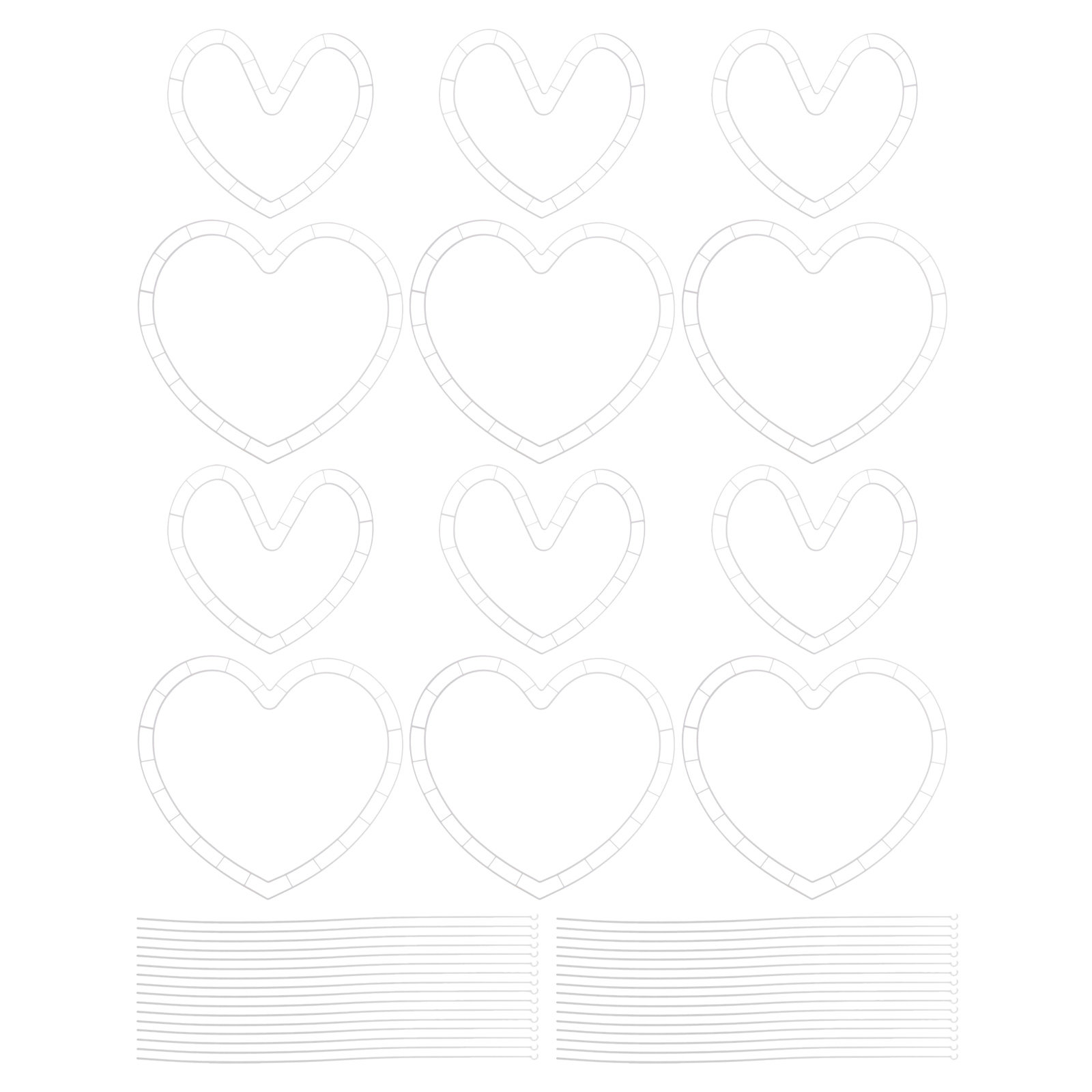 6Sets Heart Shaped Plastic Wre - Wedding Supply Decor recensie en prijs