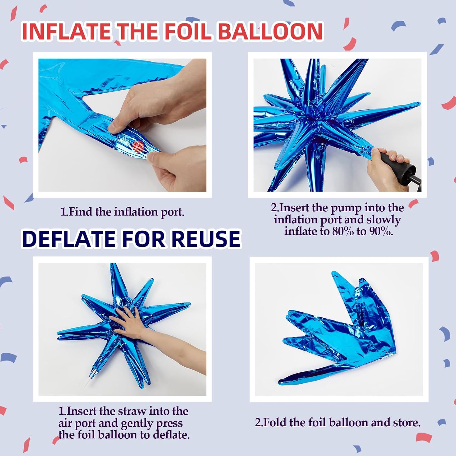 129pcs Red White and Blue Ball - Wedding Supply Kit recensie en prijs