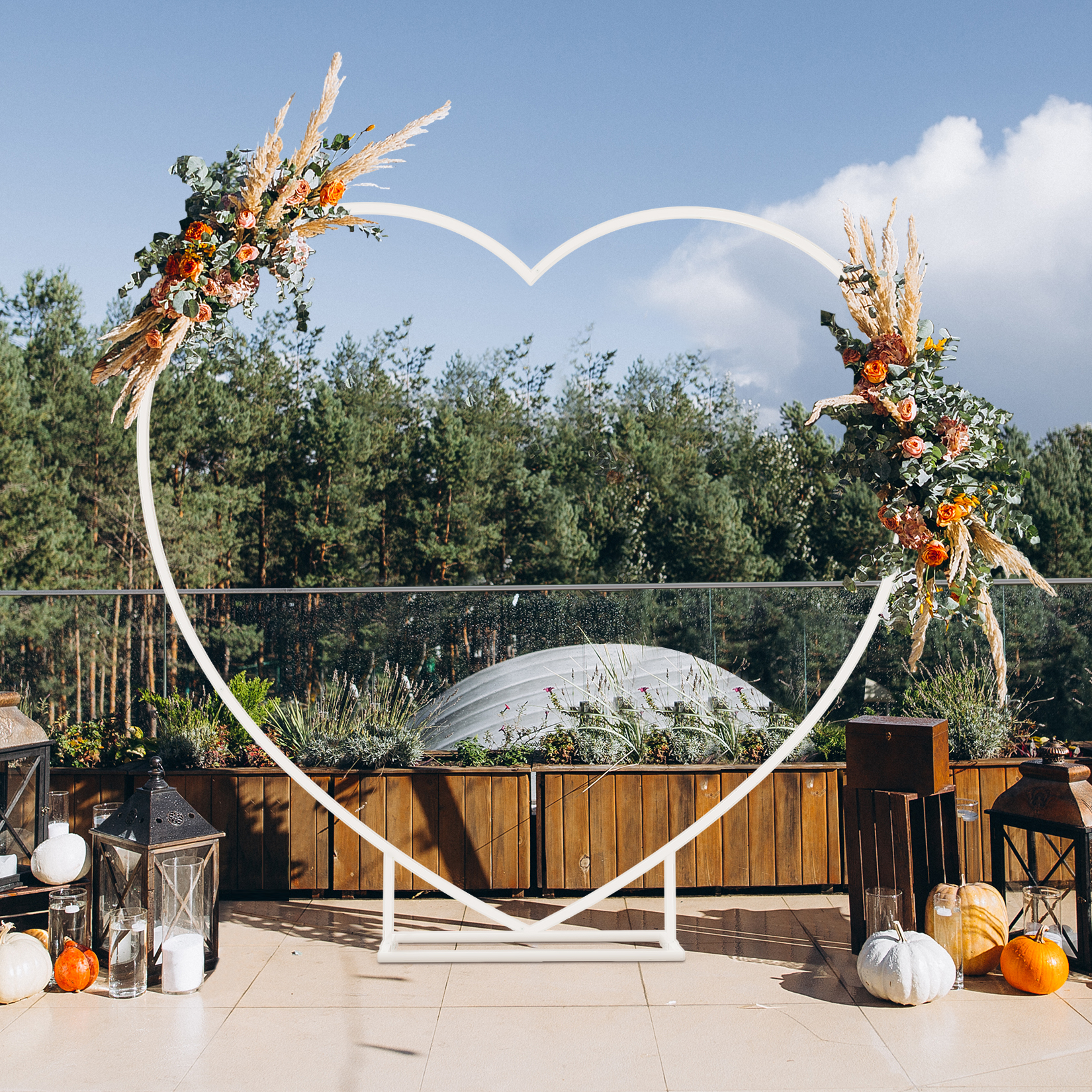 Heart Shaped White Metal Ballo - Wedding Support recensie en prijs