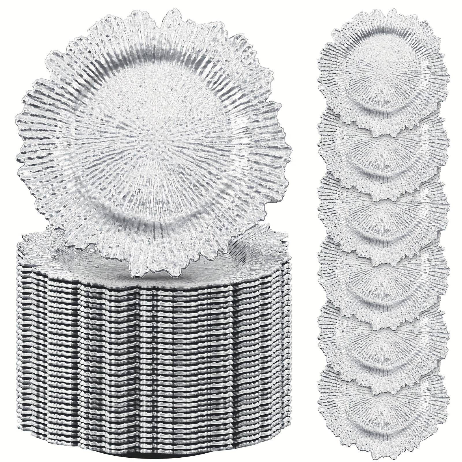 100pcs Reef Charger Plates Bul - Wedding Supply In Bulk recensie en prijs