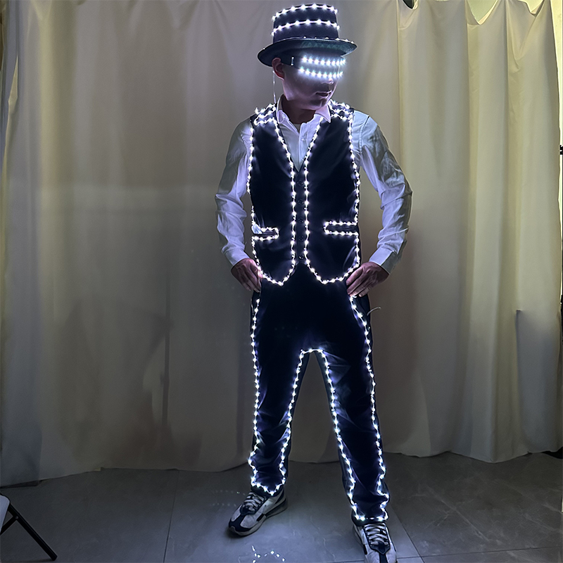 Full Color LED Costume Luminou - Suit Supply Wedding Party recensie en prijs