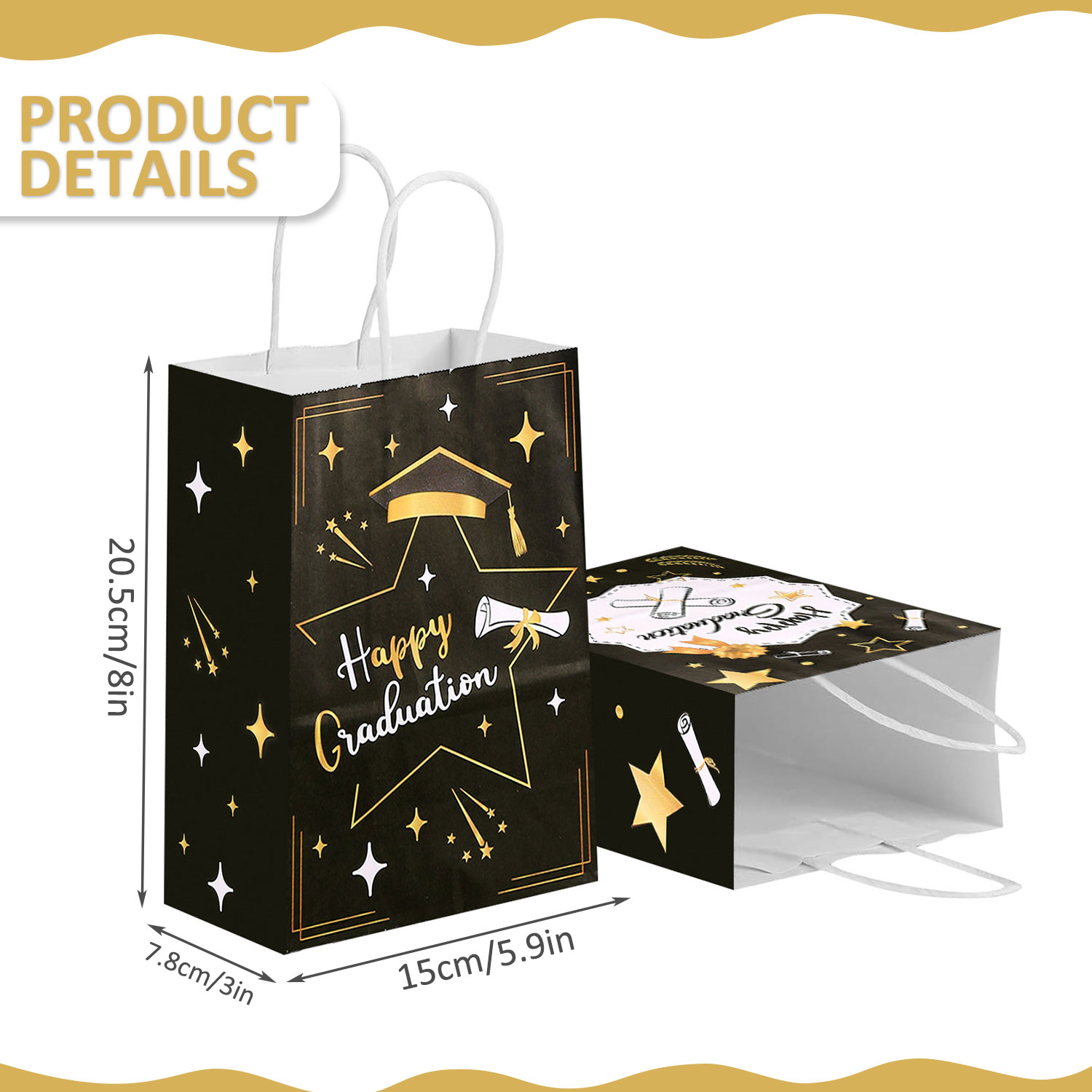 12/24Pcs Graduation Gift Bags, - Wedding Event Supply recensie en prijs