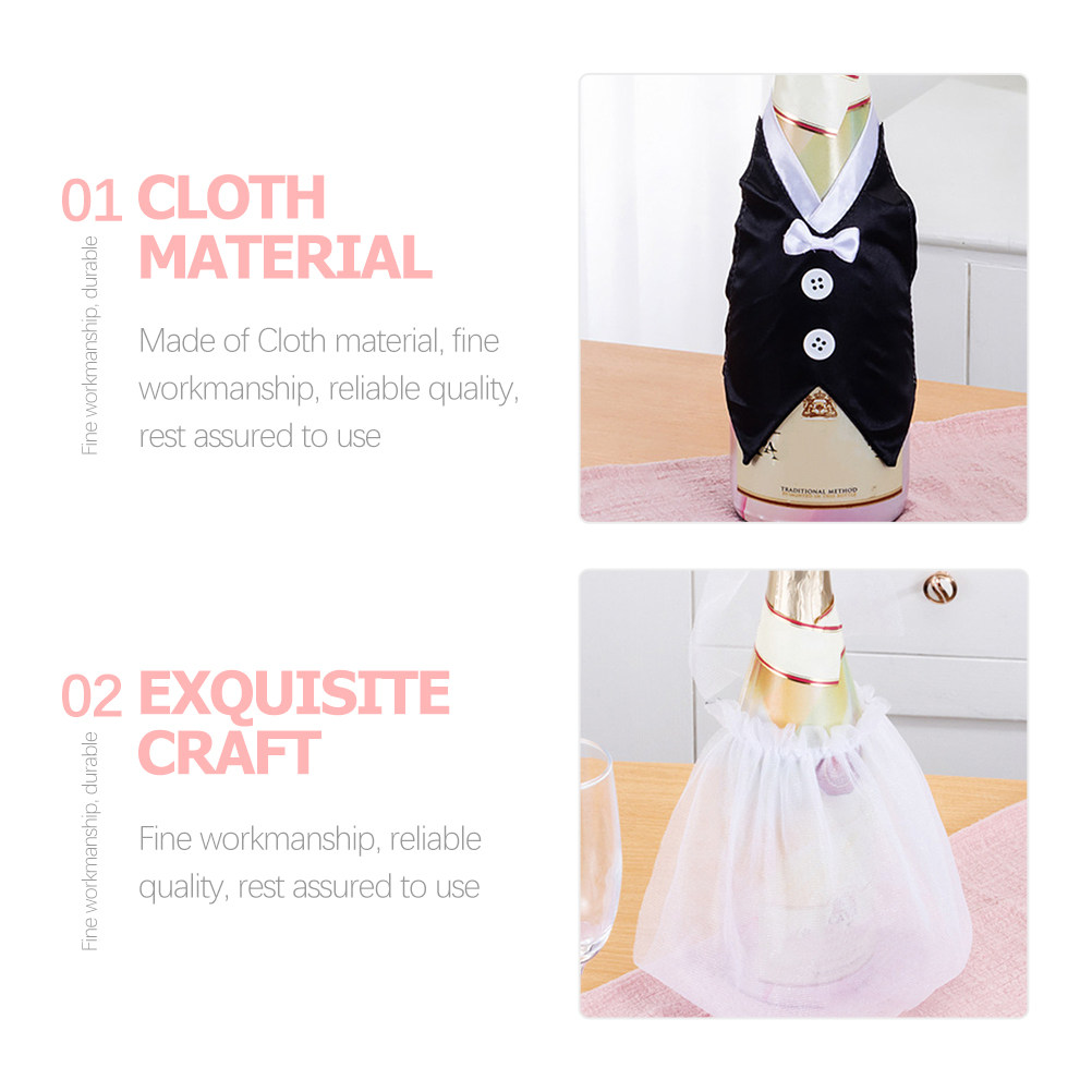 1Set Wedding Wine Bottle Cover - Suit Supply Wedding Party recensie en prijs